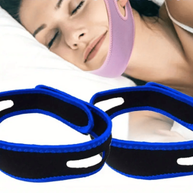 2 Pack Anti Snore Chin Strap Stop Snoring Belt Sleep Apnea Support Solution
