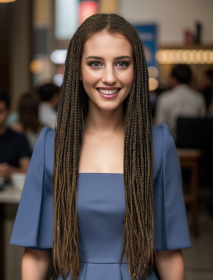 30 Inch Braided Wigs For Black Women Full Lace Front Box Braided Wig KnotlessBraided Wigs Lightweight Braids Synthetic Lace Front Wig Black Plus (Option: 1038T30)