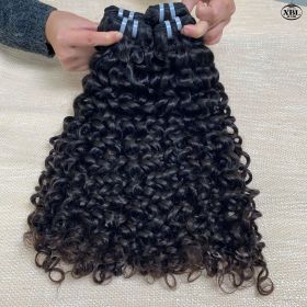 Single Donor Raw Indian Unprocessed Hair Vendors (Option: Curly-10Inches)