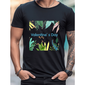 Celebrate in Style with This 100% Cotton Men's Valentine's Day Tee (Style: 494)